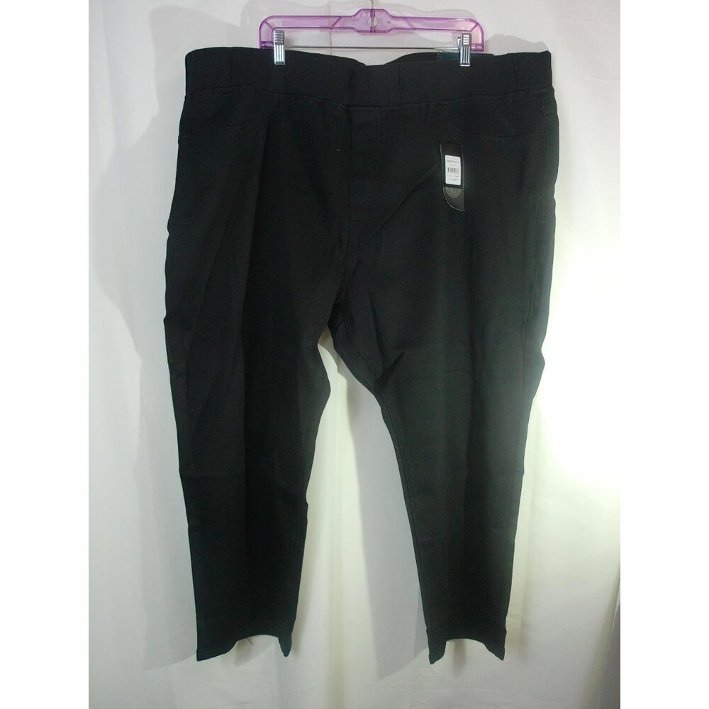 Avenue Denim Skinny Jeans NWT 34/36 Petite Black Stretch Plus Size